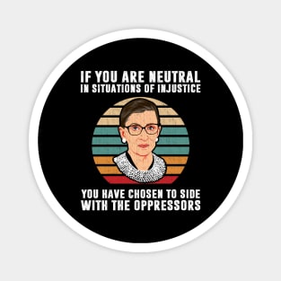 Ruth Bader Ginsburg Notorious RBG Quote Feminist Magnet